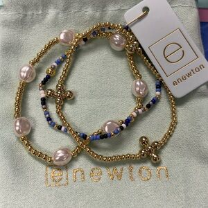 Enewton Gold and Pearl Bracelet Duo